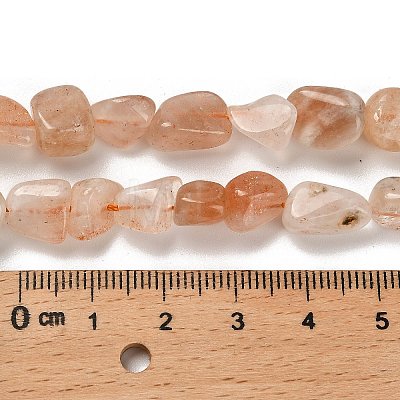 Natural Sunstone Beads Strands G-P497-01E-81A-1