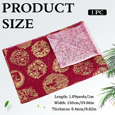 Dragon Pattern Cotton Fabric DIY-WH0579-96A-1