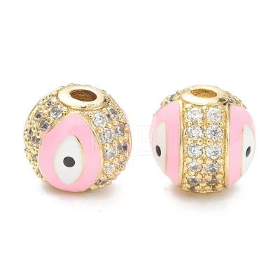 Brass Micro Pave Cubic Zirconia Charms ZIRC-A019-16G-A-1