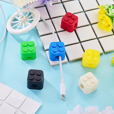 6Pcs PP Plastic Cable Organizers Clips AJEW-TADJ0001-35-1