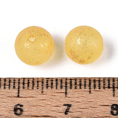 Baking Paint Glass Beads DGLA-N014-8mm-01H-1