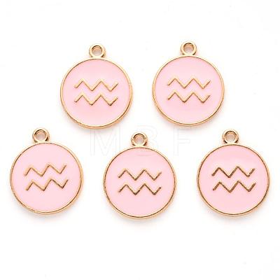 Alloy Enamel Pendants X-ENAM-S124-01A-09J-1