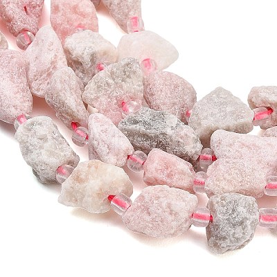 Raw Rough Natural Pink Tourmaline Beads Strands GG-CBA0B77-A12-01-1