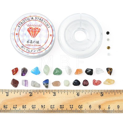 DIY Gemstone Stretch Bracelet Making Kit DIY-FS0003-64-1