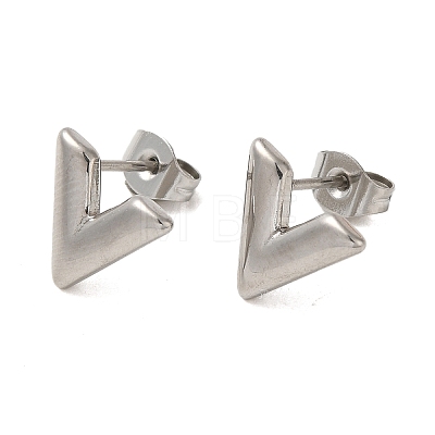 Non-Tarnish 304 Stainless Steel Stud Earring EJEW-C099-03P-1