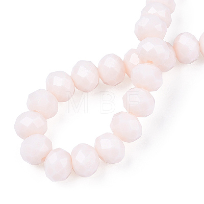 Opaque Solid Color Glass Beads Strands EGLA-A034-P8mm-D33-1