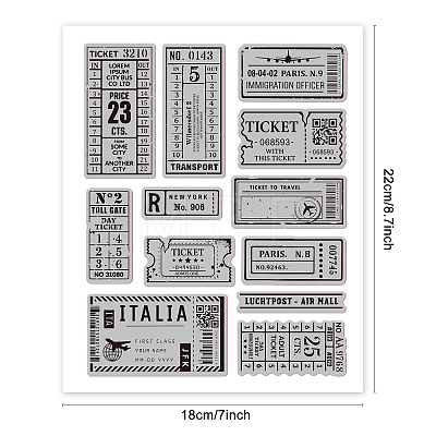 Rubber Clear Stamps DIY-WH0251-011-1