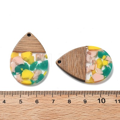 Resin and Walnut Pendants FIND-R051-15F-1