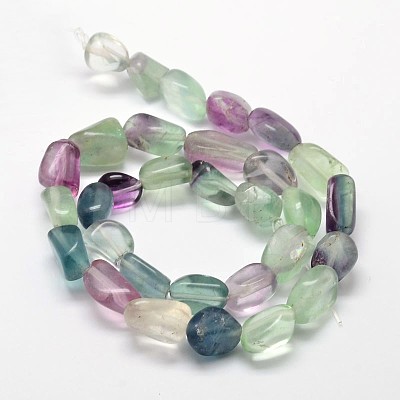 Natural Fluorite Nuggets Bead Strands G-L288-03-1
