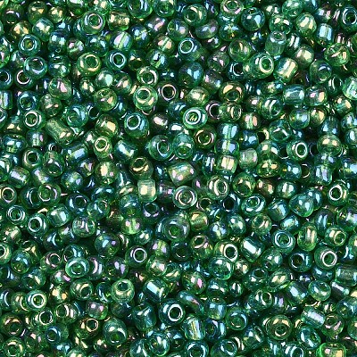 Round Trans. Colors Rainbow Glass Seed Beads X-SEED-A007-3mm-167-1