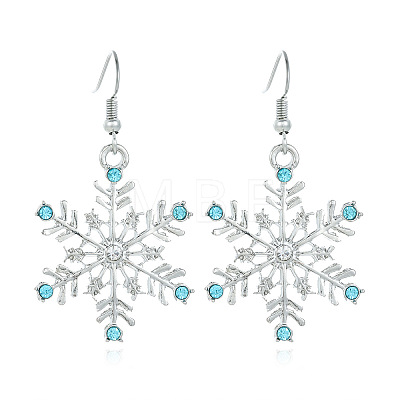 Snowflake Alloy Dangle Earrings FS-WGD9918-04-1