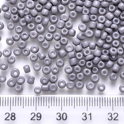 6/0 Baking Paint Glass Round Seed Beads SEED-S036-01C-09-1