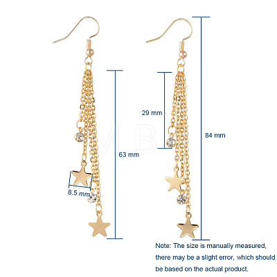 Tassel Dangle Earrings EJEW-JE04024-1
