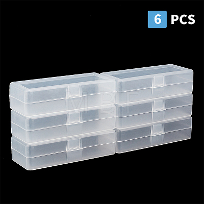 PP Plastic Box. Rectangle CON-WH0074-43-1