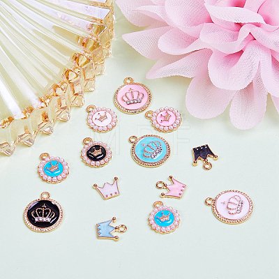 Alloy Enamel Pendant Sets ENAM-SZ0001-34-1