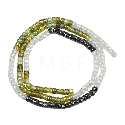 Cubic Zirconia Beads Strands ZIRC-P125-2x3mm-08-1