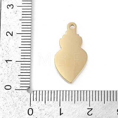 304 Stainless Steel Enamel Pendants STAS-I325-046G-1