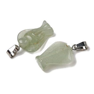 Natural Green Aventurine Pendants G-B127-10P-13-1