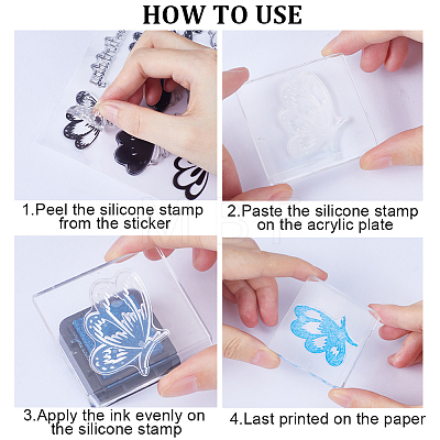 Clear Silicone Stamps DIY-WH0504-60B-1