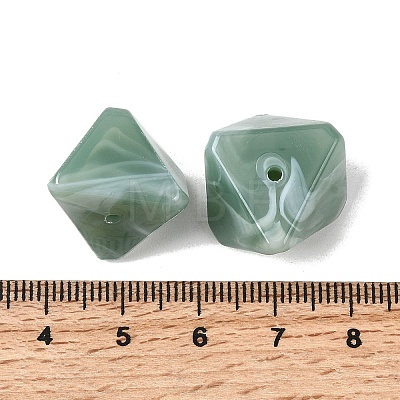 Opaque Acrylic Beads OACR-D320-02D-1
