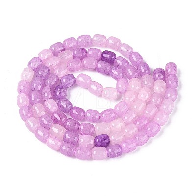Baking Paint Crackle Glass Beads Strands DGLA-N019-01B-13-1