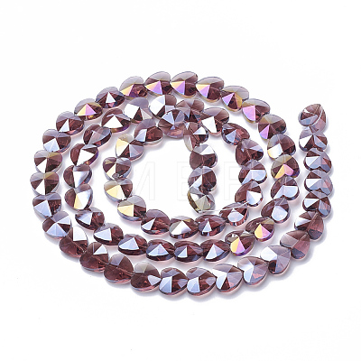 Electroplate Glass Beads LS-EGLA-Q091-10mm-A04-1
