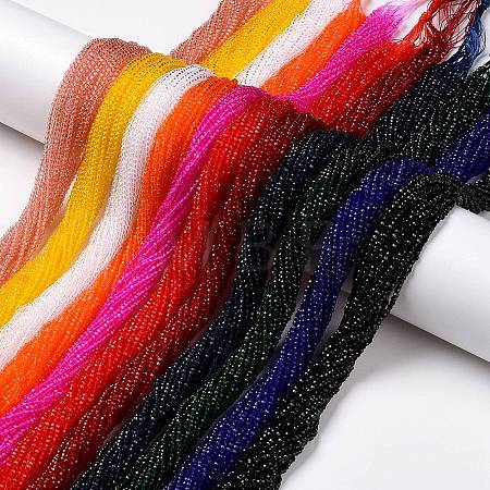 Transparent Glass Beads Strands GLAA-H021-04-M-1