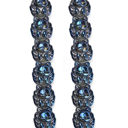 Electroplate Glass Bead Strands EGLA-H110-01HR-02-1