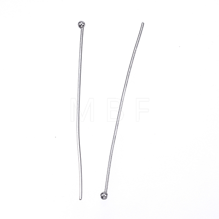 Tarnish Resistant 304 Stainless Steel Ball Head Pins X-STAS-D448-027P-1