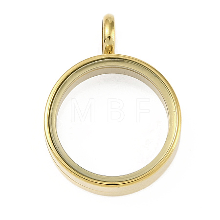 Ion Plating(IP) 304 Stainless Stee Locket Pendants STAS-S132-16G-02-1