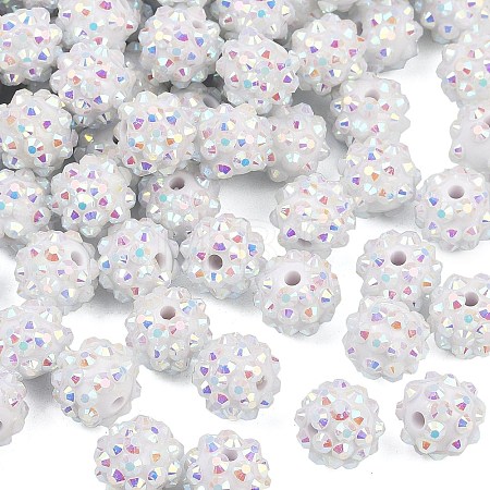 AB-Color Resin Rhinestone Beads RESI-S315-10x12-16-1
