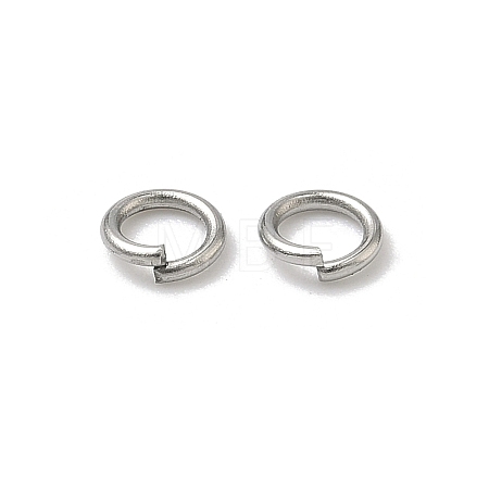 Tarnish Resistant 304 Stainless Steel Open Jump Rings STAS-E067-05-5mm-1