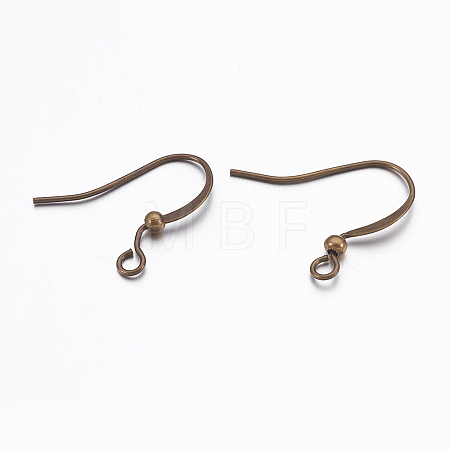 Brass Ear French Earring Hooks LS-KK-K225-11-AB-1