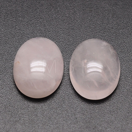 Oval Natural Rose Quartz Cabochons G-K020-25x18mm-07-1