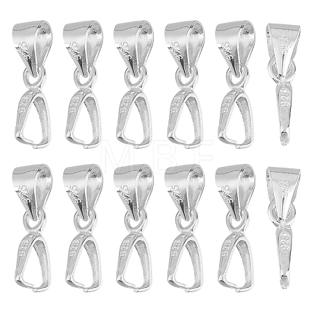 12Pcs 925 Sterling Silver Pendants STER-GO0001-61-1