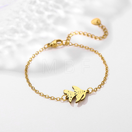 Ocean 304 Stainless Steel Fish Link Bracelets WGAF945-02-1