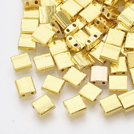 Electroplate Glass Seed Beads X-SEED-S023-20C-06-1