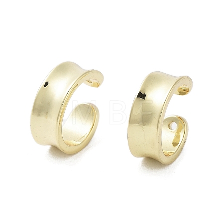 Rack Plating Brass Cuff Ring EJEW-C081-11G-1