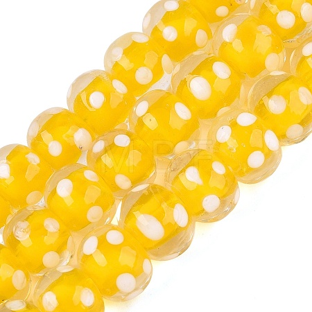 Handmade Lampwork Beads Strands LAMP-N037-05E-1