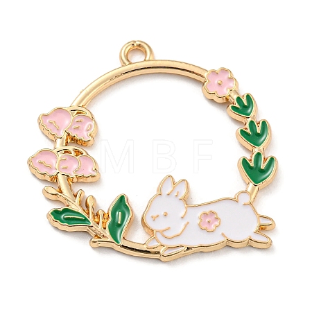 Alloy Enamel Pendants FIND-G064-22G-02-1