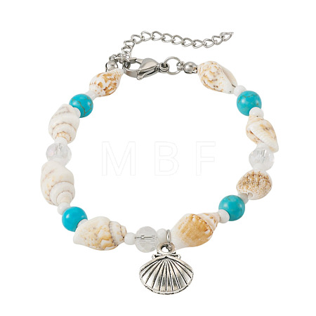 304 Stainless Steel Charm Bracelets BJEW-TA00711-1
