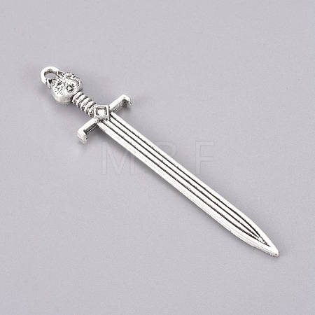 Tibetan Style Alloy Big Pendants PALLOY-TAC0009-63AS-1