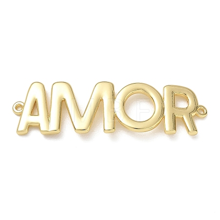 Brass Connector Charms KK-CBAE532-01G-G-1
