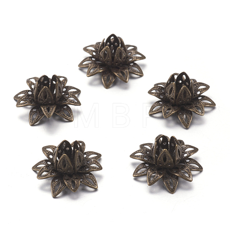 Brass Bead Caps KK-J123-AB-1