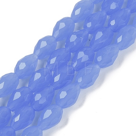 Electroplate Imitation Jade Glass Beads Strands EGLA-N013-J6mm-D06-1