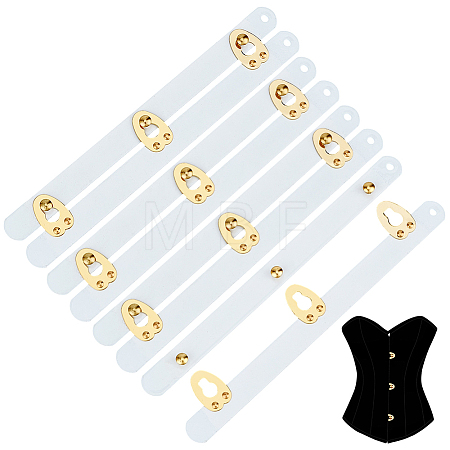 4 Pairs Stainless Steel Corset Busk DIY-BC0017-51B-1