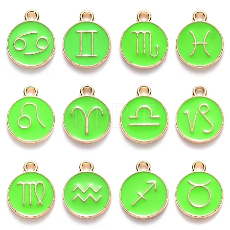 Alloy Enamel Pendants ENAM-S124-01A-06-1