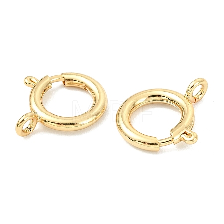 SHEGRACE Brass Spring Ring Clasps XGRPCN223-224G-1