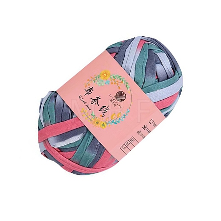 Super Bulky Gradient Color Polyester Cloth Strip Yarn PW-WGFCD5C-37-1