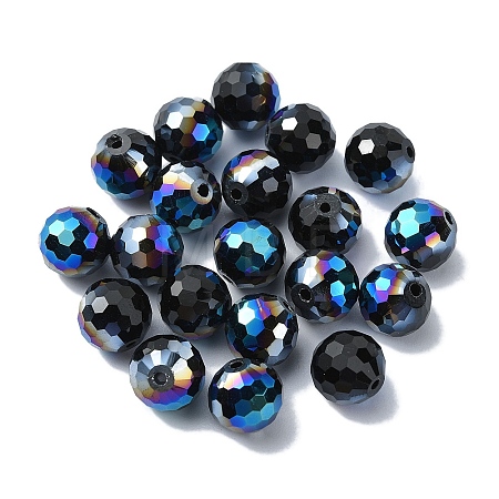 Half Plated Glass Beads EGLA-P059-02B-HP02-1
